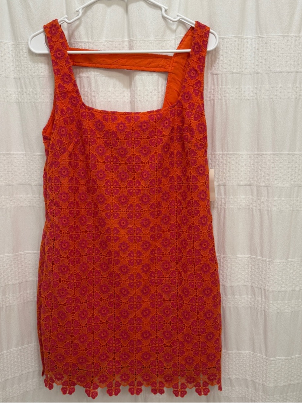 NWT Maeve Anthropologie Dress Pink Combo Orange Womens M Sleeveless Floral $198